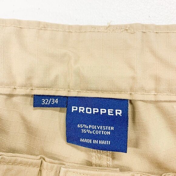 Propper BDU Pants Mens 32 Tan Combat Trousers‎ Outdoor Hiking Camping Fish 32x27 - Picture 12 of 16